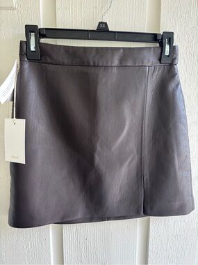 Wilfred Rich Mocha Brown Patio Mini Skirt